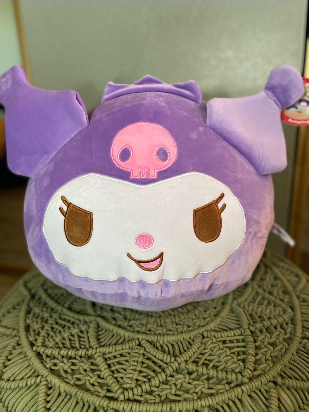Sanrio Kuromi Plush Dumpling- Purple Cute Character Pillow